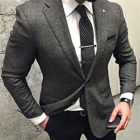 charcoal grey suit trousers.